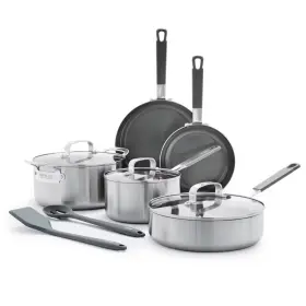 90540298 Bobby Flay 10pc Stainless Steel Cookware Set
