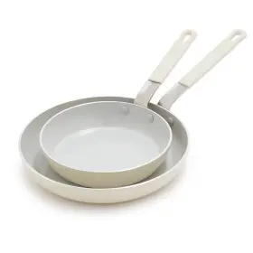 93319984 Bobby Flay 2pk 8 Inch And 10 Ceramic Nonstick Aluminum Fry Pan Set