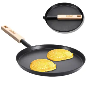 Bk-lgb-8in-bt Bodkar Frying Pan Skillet 8-inch Flat Griddle Lightweight Small Grill Pa