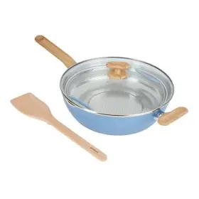 04542 Bradshaw Home Healthy Ceramic Titanium-infused All-in-one Pan With Tempered Glass Lid