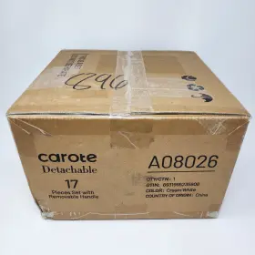 A08026 Branded Carote Nonstick Cookware Sets 17 Pcs Granite Non Stick Pots And Pans Set