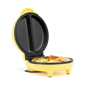 Hh-09125007y Branded Holstein Housewares Omelet Maker Yellow Stainless Steel 2-non-stick Sections