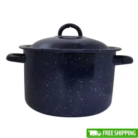 Branded01 313104111115 Stock Pot Soup Stews Cooking With Double Handles Oven Safe Durable Steel Perfect
