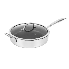 Brentwood 812330025895 11 Inch Hybrid Non-stick Stainless Steel Deep Saute Pan With Glass Lid Brentwood 812330025895 11 Inch Hybrid Non-stick Stainless Steel Deep Saute Pan With Glass Lid