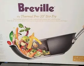 Breville 051153844881 Thermal Pro 10 Inch Stir Fry Pan Hard Anodized Aluminum Nonstick Cookware