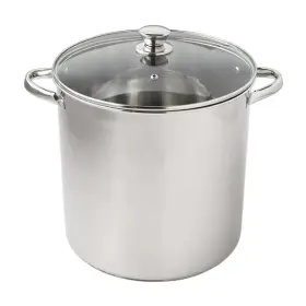 Brnaded 726084924598 Stainless Steel 16-quart Stock Pot With Glass Lid Induction Compatib