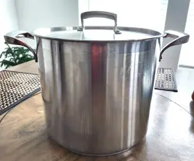 5723912 Browne Foodservice Thermalloy By 12 Quart Stainless Steel Deep Stock Pot With Lid Eu