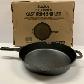 Bruntmor 658700443810 New 12 Inch Cast Iron Skillet Pre-seasoned Frying Pan In Box