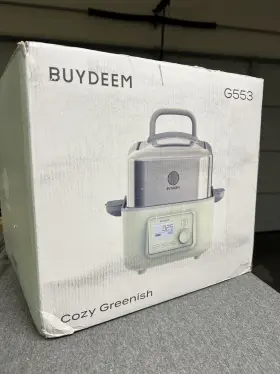 G553 Buydeem 950386615401 5 Quart Electric Multi-functional Food Steamer With Tray