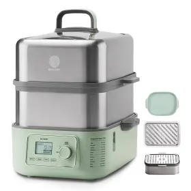 G67us-a503 Buydeem 950386618785 Electric Food Steamer For Cooking 2 Tire Stainless Steel