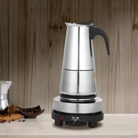 Bymaocar 684646281230 110v 9 Cup Stainless Steel Mocha Pot