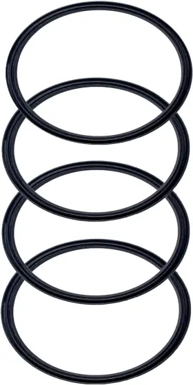 Cb-rr2 C&berg 4 Pack - 30 Oz Replacement Rubber Lid Ring 3.7 Inch Diameter Gasket Seals Blac