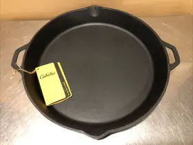 Skl16 Cabela S New Model Pre-seasoned 16 Inch Cast Iron Skillet With Two Handles