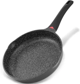 Jp1124 Cainfy 11 Inch Non Stick Frying Pans Granite Coated With Pour Spout 2.9 Quart Black