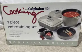 Calphalon 016853004645 Cooking With 7-piece Cookware Set Enamel Made In Argentina