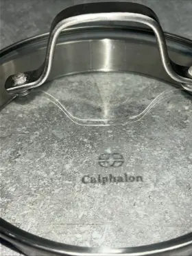 0512616 Calphalon Glass Strainer Vent 6.25 Inch Inside 7 Out Diameter Sauce Pan Lid