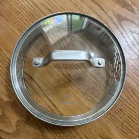 0812317 Calphalon Glass Stainless Steel Replacement Strainer Lid Inner 6 3/8 Inch