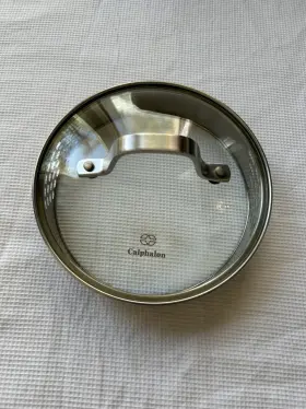 1084320 Calphalon Replacement Glass And Stainless Steel Strainer Lid #1084320 - 6 3/8 Inch Id