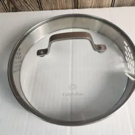 Calphalon 1173119 Glass 9 Inch Strainer Lid Only Replacement Stainless Steel