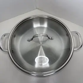 1382-12 Calphalon 12 Inch Stainless Steel Double Handle Braiser Skillet With Glass Lid 1382