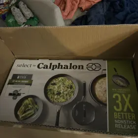 2064696 Calphalon Select By Oil-infused Ceramic Nonstick 8-piece Cookware Set Pfoa/pt