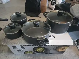 2095191 Calphalon Classic Hard-anodized Aluminum Nonstick 8-pc. Cookware Set - Black