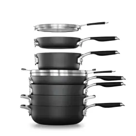 2172250 Calphalon Select Space-saving Hard-anodized Nonstick 9-piece Cookware Set - New