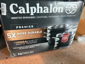 2172349 Calphalon Premier Nonstick With Mineralshield 10pc Space-saving Cookware Set