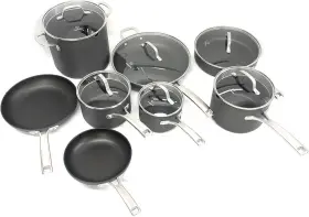 2172384 Calphalon Classic 14-piece Hard-anodized Dishwasher Safe Cookware Set With