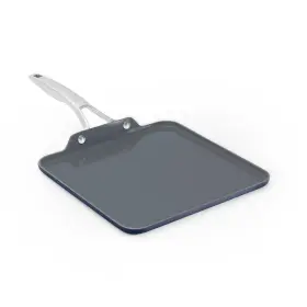 2199749 Calphalon Premier Ceramic Nonstick 11 Inch Square Griddle Midnight Blue - New