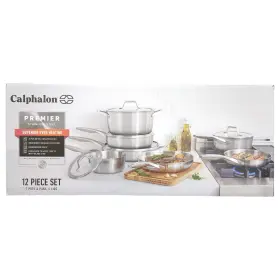2213720 Calphalon Premier 12-piece Triply Stainless Steel Cookware Set