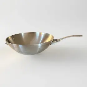 2214229 Calphalon Premier 5-ply Polished Stainless Steel 13 Inch Wok Used Once Msrp 159