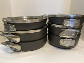 Calphalon 313110799765 Premier Hard-anodized Nonstick Cookware Set 10-piece Space Saving
