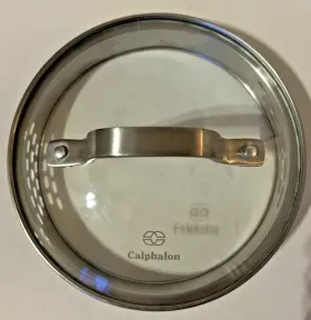 Calphalon 641265447447 7.5 Inch Replacement Strainer Lid Only For Pot Pan Glass And Stainless Steel
