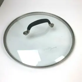 812714 Calphalon Simply Replacement Tempered Glass Lid 9 Inch Black Insulated Handle