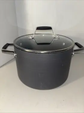86275094 Calphalon Select 6 Quart Stock Pot 806 Cookware With Glass Lid 9 Inch X 5.6l