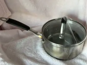 8701-1qt Calphalon Cooking With 8701 Saucepan 1-quart Hard Anodized Clear Glass Lid