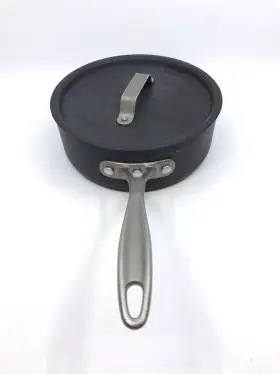 8782 Calphalon Sauce Pan Pot And Lid 1/2 2 Quart Anodized Aluminum Usa