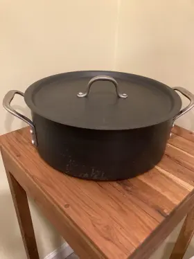 8788-2 Calphalon Vtg 8 1/2 Quart Commercial Cookware Anodized Aluminum Stock Pot 8788 Usa