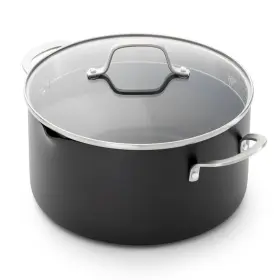 90783113 Calphalon 2pc Hard Anodized Aluminum Dutch Oven Set 7 Quart Sauce Pan Tempered