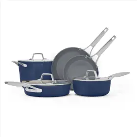 92214571 Calphalon 8pc Premier Ceramic Midnight Cookware Set Nonstick