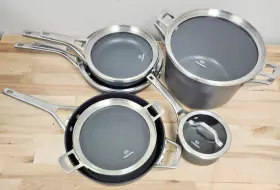Calphalon Calphalon-90783100 Hard Anodized Aluminum Nonstick Cookware - 10 Pc