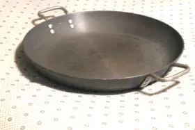 G1386-hc Calphalon Calpholan Commercial Aluminum Hard Andozied 16 Inch Paella Pan