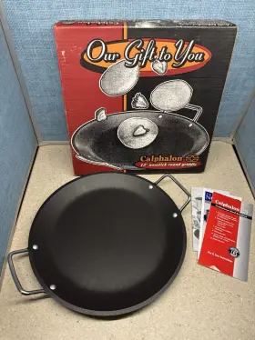 Gn1213 Calphalon Nos 13 Inch Pizza Pan Commercial Anodized Aluminum Griddle Skillet Grill