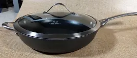 Jr1613p Calphalon 1613 13 Inch Deep Skillet Contemporary Nonstick With Glass Lid Clean