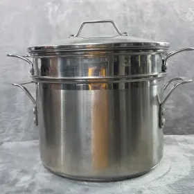 Lr8608mp Calphalon Contemporary 8 Quart Stainless Steel Multi-pot With Glass Lid