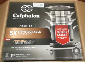 Rb800mp Calphalon Rb808mp Premier 8 Quart Nonstick Multi Pot And Cover Stackable Cookware Nib