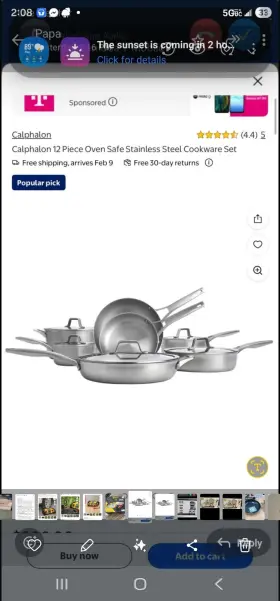 Rl173988 Calphalon 12 Piece Stainless Steel Cookware Set Oven Safe Induction