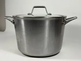 Rlt-808 Calphalon Rtl-808 8 Quart Stock Pot #rlt-808 Stainless Steel With Glass Lid - Oven Safe