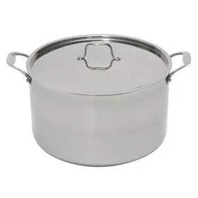 Sp16w Camerons 16 Quart Stock Pot W Lid - 18/10 Professional Grade Tri-ply Stainles